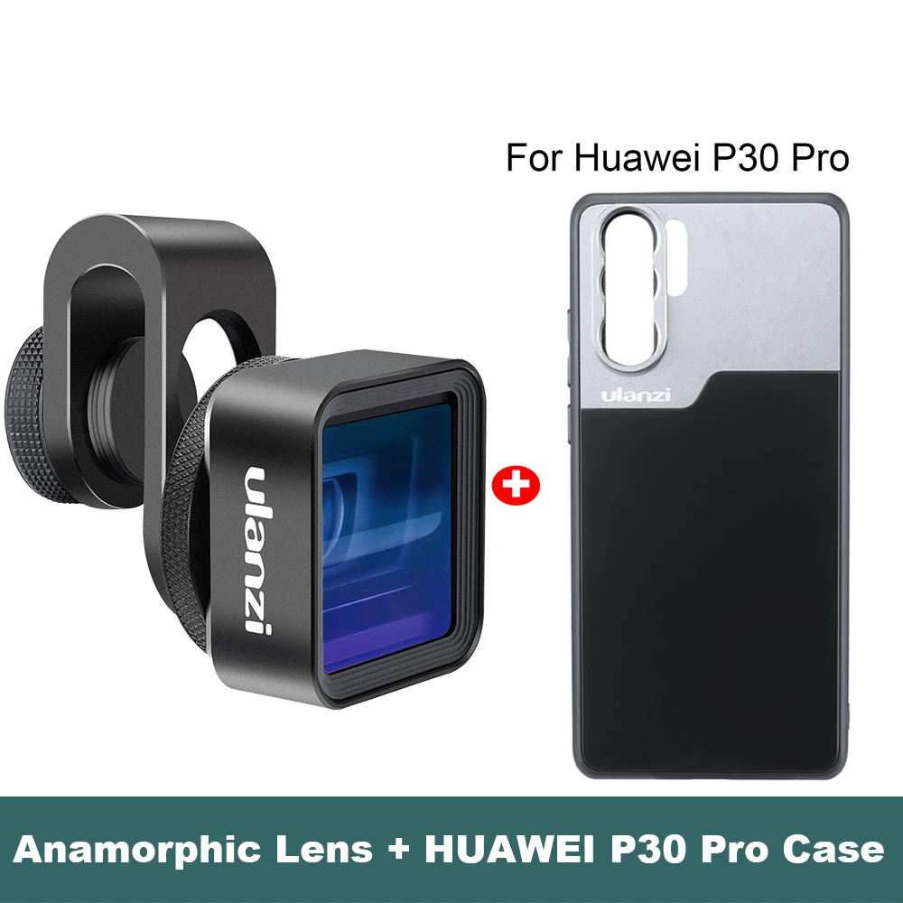 Ulanzi анаморфный объектив для iPhone 11 Pro 1.33X широкоэкранный видео широкоформатный Slr фильм видеомейкер Универсальный телефон объектив - Цвет: W Huawei P30 pro