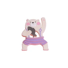 

Cartoon Animal Bear Molar Soother Newborn Baby Development Ball Safe Soft Teething Infant Teeth Nursing Soother Shower Gifts