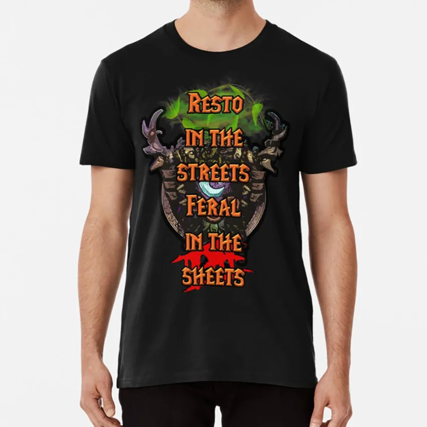 Остаровка VS Feral T shirt wow друид лечебное восстановление остаровка на улицах в