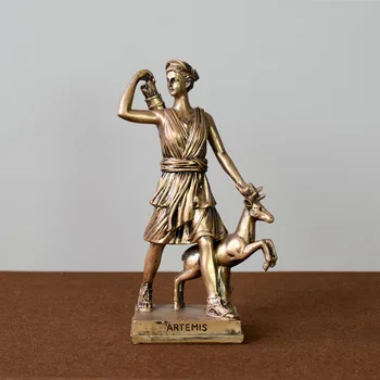 

CREATIVE MOON HUNTING GODDESS ARTEMIS SCULPTURE ORNAMENTAL EUROPEAN RETRO BAR RESTAURANT PHOTO PROPS DECORATION CRAFTS ORNAMENTS