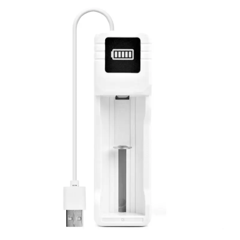 

Single Slot USB Battery Charger Charging Adapter for 18650 26650 16340 Batteries