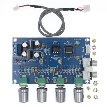

NE5532 Preamp Pre Amplifier Audio Adjustment Plate Double AC12V HIFI Amplifier Preamplifier Volume Tone Control