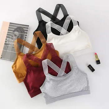 

Women Yoga Sport Bra Fitness Running Gym Vest Tops Sportswear Female Shockproof Sexy Back Sports Bras Breathable Athletic