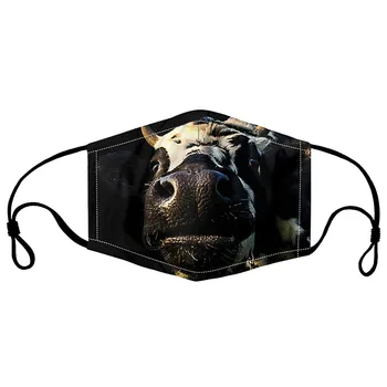 

Animal Printing Masks Adult Breathable Adjustable Rope Dust-proof Washable Face Mask Adjustable Breathable filtros mascarilla