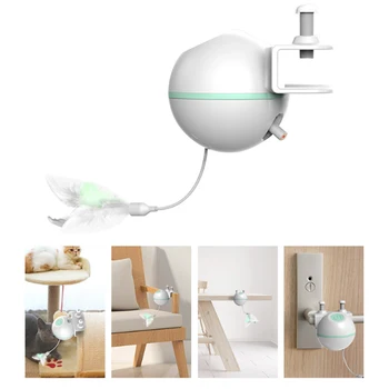 

Pet Cat Sound Toy Pet Supplies LED Laser Funny Cat Stick USB Electric Feather Toys Interactive Training