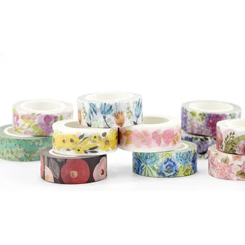 

1pcs Apricot Flower Student Paper Sticker Hand Account Album Decorative Washi Tape Office Adhesive Tape School Stationery Supply