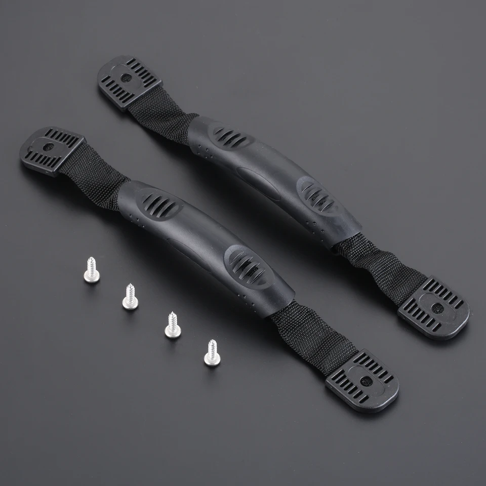 Kit Maniglie Per Kayak E Canoa - 2 Maniglie Laterali In Gomma E Nylon, 5 Occhielli E Viti, Per Trasporto E Sollevamento