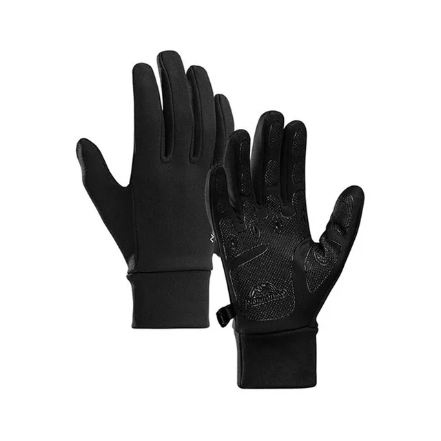 Naturehike Touch Screen Anti-skid Gloves Mountaineering Cycling Hiking Non-Slip Portable Gloves NH20FS032 Black