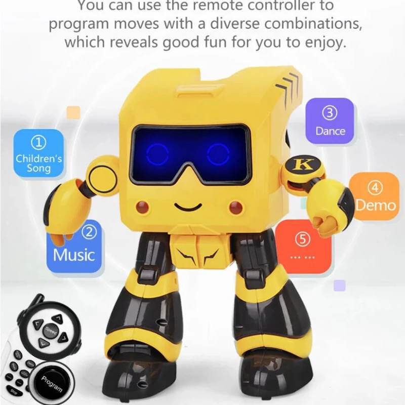 Remote Control Smart English Robot Chinldren Toy Walking Dancing Singing Intelligent Programming Touch Electric RC Robot Toys