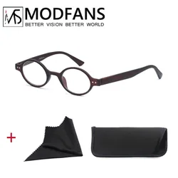 Classic Round Frame Lightweight Reading Glasses with Spring Hinge, Diopter +1.0 to +4.0 - +400 (Matt brown C2)
