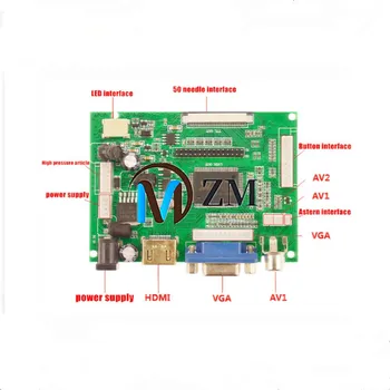 

LCD Display TTL LVDS Controller Board HDMI VGA 2AV 50 PIN for AT070TN90 Support Automatically VS-TY2662-V1 Driver Board