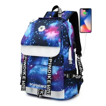 

waterproof Teenage School Bags Men Women Backpack travel USB Laptop Backpack Boys Girls School Backpacks book Bag Mochila