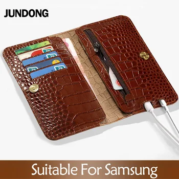 

Flip Case For Samsung S6 S7 edge S8 S9 S10 Plus A20 A30 A50 A70 Cowhide Wallet For Note 8 9 10 A5 A7 A8 2018 J5 J7 2017 case