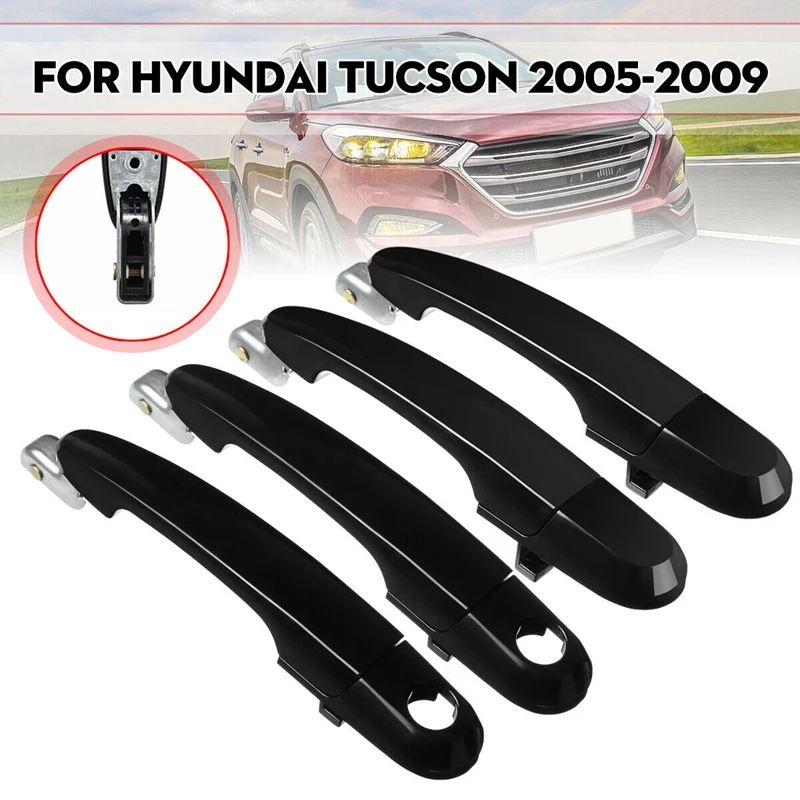 Передняя Задняя Левая Правая внешняя ручка для входной двери для hyundai Tucson 2005-2009