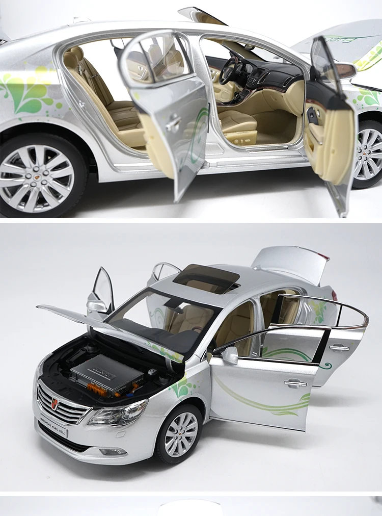 Оригинальная Авторизованная фабрика литья под давлением 1:16 Roewe E950 Roewe 950 электрическая литая под давлением металлическая классическая игрушка модели для подарка, коллекция