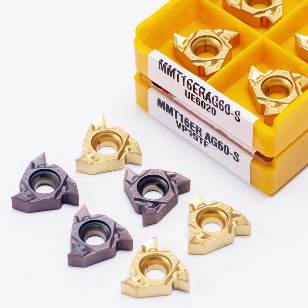 

10PCS Hard Alloy Turning Tool MMT16ER AG60 UE6020 US735 VP15TF Cutting Tool Milling Cutter CNC Tool 16ERAG60 Thread Cutter