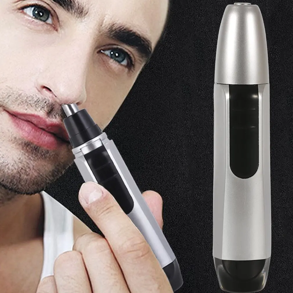 

Portable Electric Nose Hair Trimmer Nose Clipper Battery Powered Razor Ear Hair Removal Face Care Shaving Razor for Men