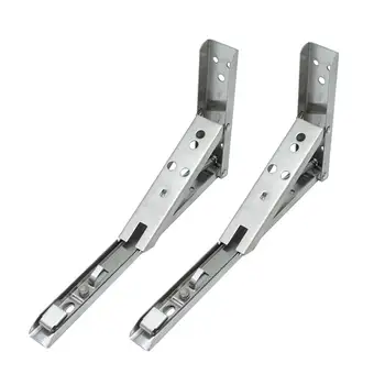 

2pcs Stainless Steel Triangle Bracket Spring Wall Shelf Support Bracket Foldable Bracket Wall Corner Brace Shelf