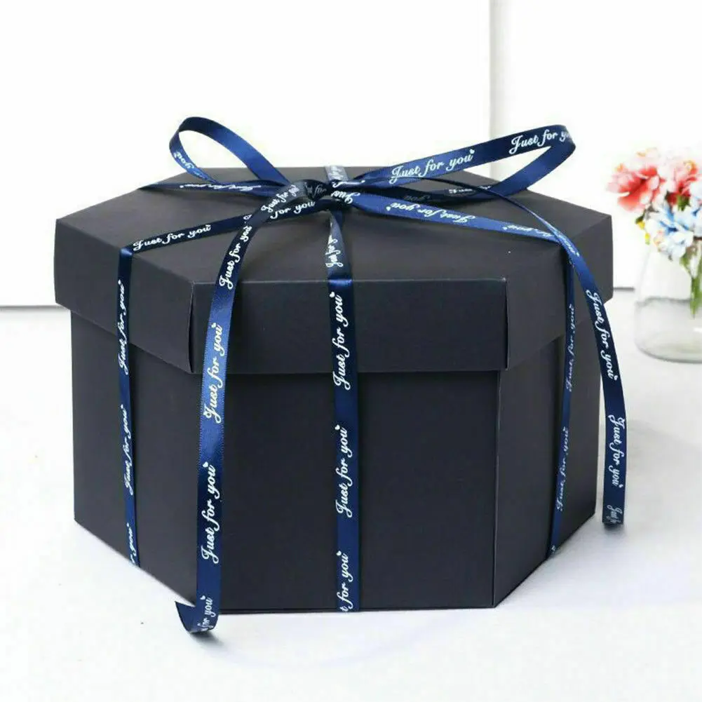Шестигранная коробка для скрапбукинга "сделай сам", фотоальбом, скрапбук, креативный альбом, Подарочная коробка для Святого Валентина, свадьба, 3D, всплывающая карта