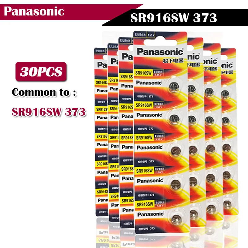 30 шт. Panasonic 100% оригинал 1 55 в SR916SW 373 кнопочный Аккумулятор для часов игрушечный