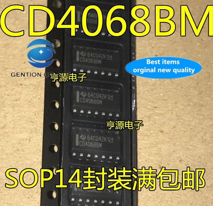 

20 PCS 100% new and orginal real photo CD4068BM CD4068 SOP spot - 14 logic circuit