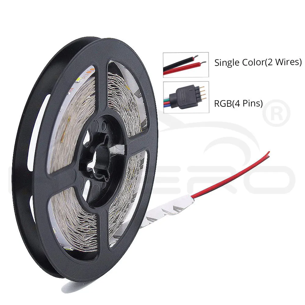 Hviero 5M 2835 300Led Led Strip IP65 Waterproof RGB Light DC 12V Flexible Lighting String Home Decoration Lamp Ribbon Tape Desk Lamp