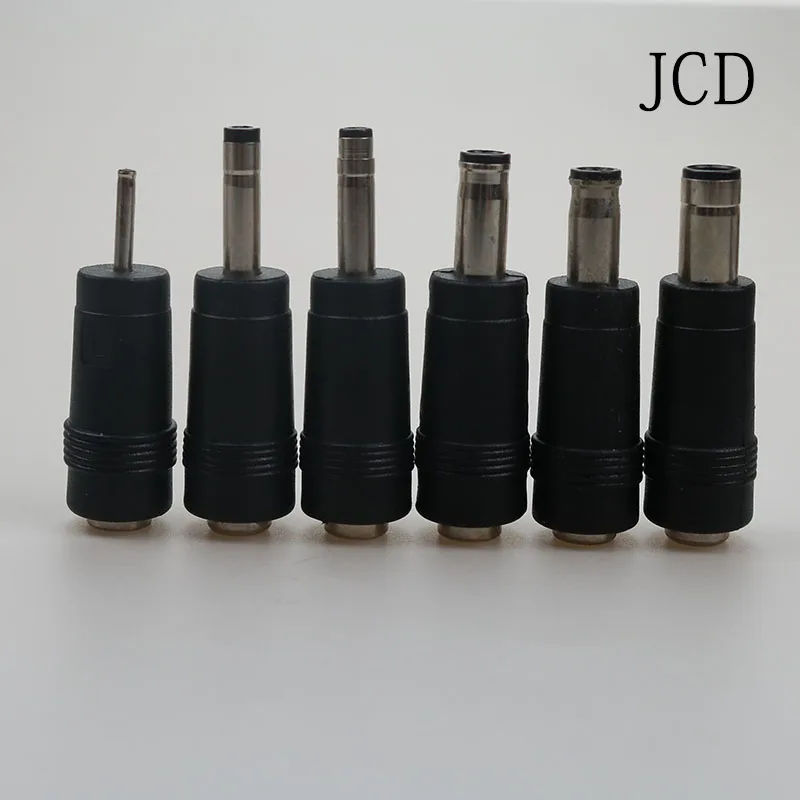 JCD 1 Stück DC-Buchse 5,5 x 2,1 mm weiblich auf 2,0 * 0,6 / 4,0 * 1,7 / 5,5 * 1,0 / 5,5 * 3,0 / 6,3 * 2,0 mm männlich DC-Stromstecker-Adapter – Detail 3