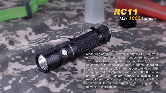 Fenix RC11 перезаряжаемый ручной фонарь 1000 люмен