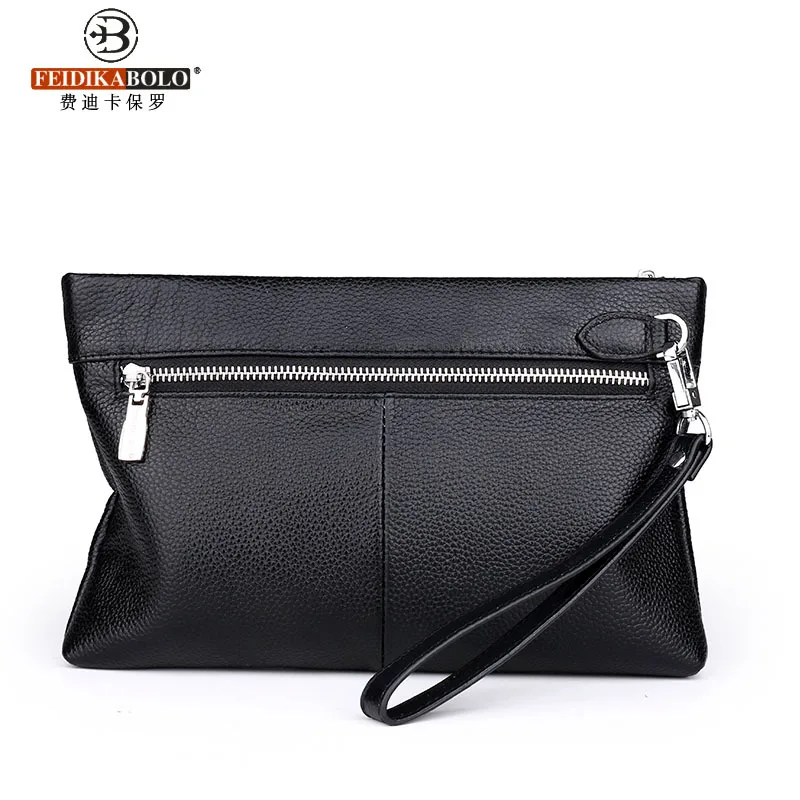 

2017 New Style MEN'S Business Bag Clutch Bag Men's Genuine Leather Embossed Leather Full-grain Leather MEN'S Handbag Men's Soft