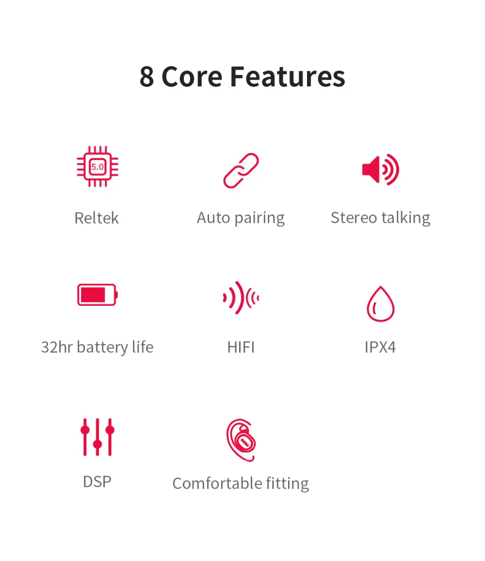 DG QS2 TWS наушники Bluetooth V5.0 3D стерео Спортивные Беспроводные наушники с двойным микрофоном, автоматическое подключение