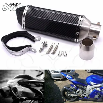 

for Yamaha FZ6 FZ1 FZ8 MT-07/FZ-7 MT-09 R3 R6 FZ1 XJ6 TMAX530 Universal 36-51mm Motorcycle Exhaust pipe Ak Modified Muffler Pipe