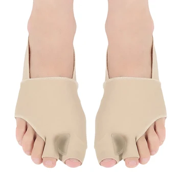 

1 Pair Toe Straightener Protector Socks Bunions Protector Foot Pain Gel Hallux Valgus Corrector Big Toe Pedicure Toes Separator