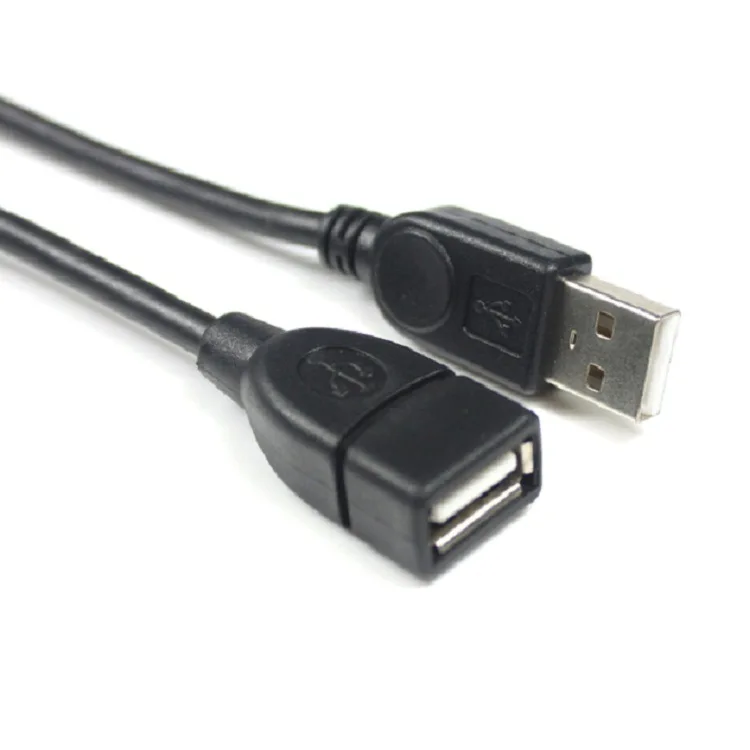 Высокоскоростной USB кабель-удлинитель 2,0 USB кабель-удлинитель 1,5 м с магнитным кольцом A-F экранированный черный провод медный сердечник