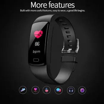 

Y9 Smart Bracelet Fitness Tracker Heart Rate Monitor Blood Pressure Smart Band