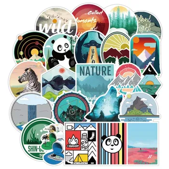 

100Sheets/Set Outdoor Adventure Travel Stickers Doodle Stickers Stationery Stickers Young Cool DIY Computer Laptop Notebook