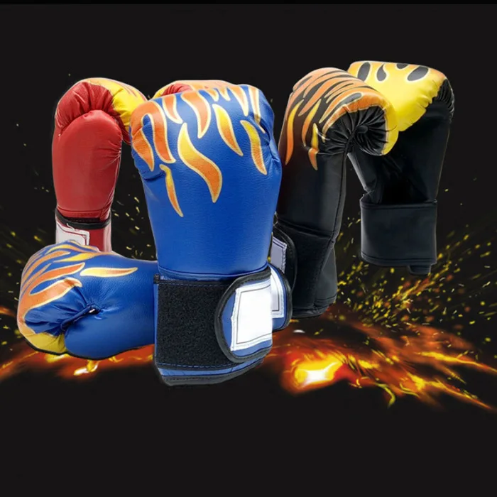 Детские Взрослые боксерские перчатки из искусственной кожи спарринг кикбоксинг тренировочные перчатки THJ99