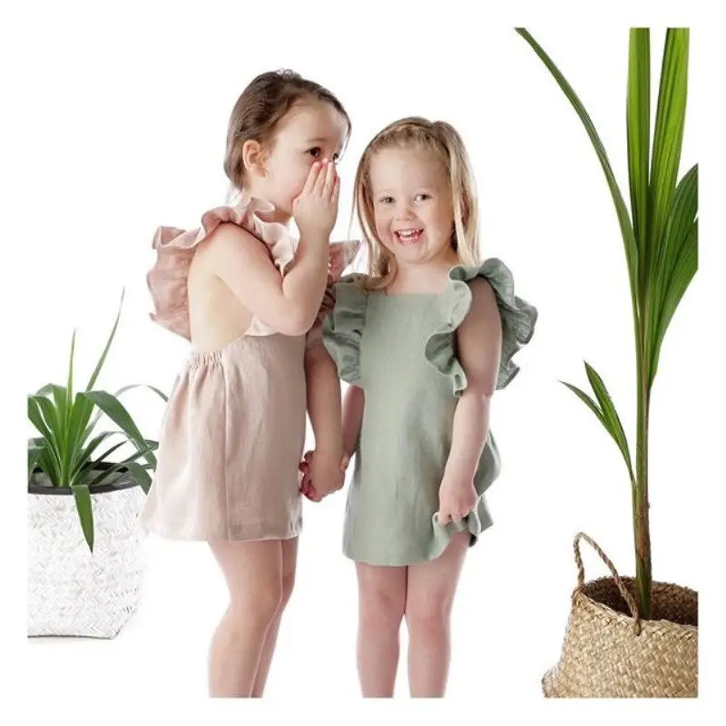 Летнее однотонное платье с оборками 6 карамельных цветов|Платья| |