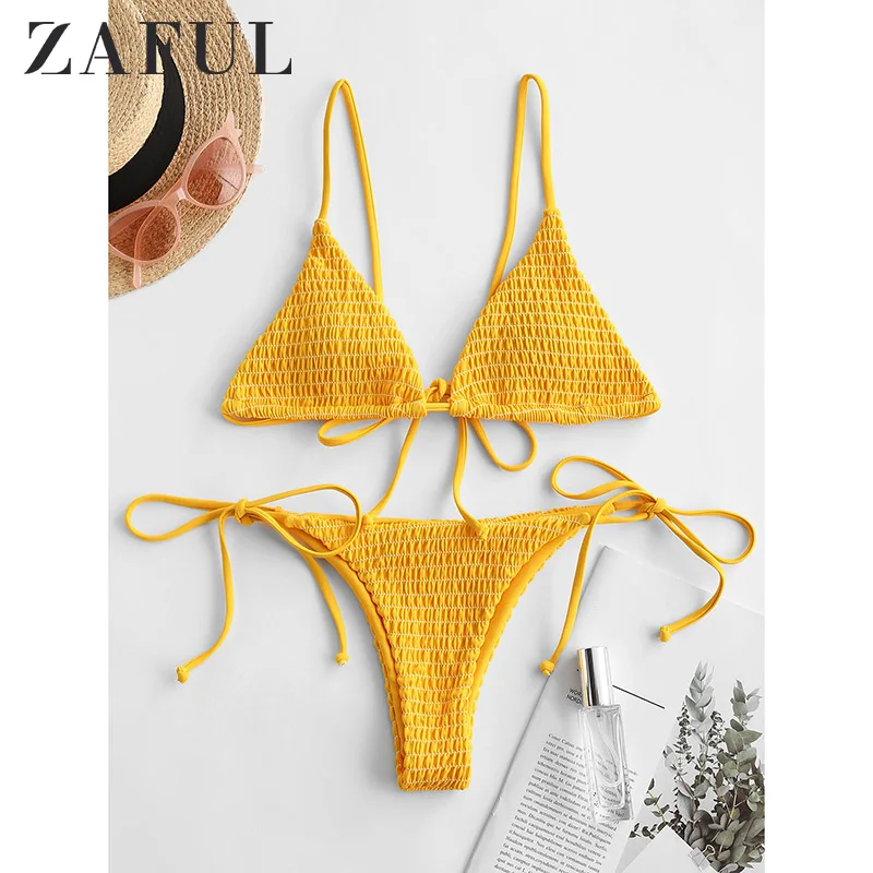 Купальник-бикини с завязками по бокам ZAFUL