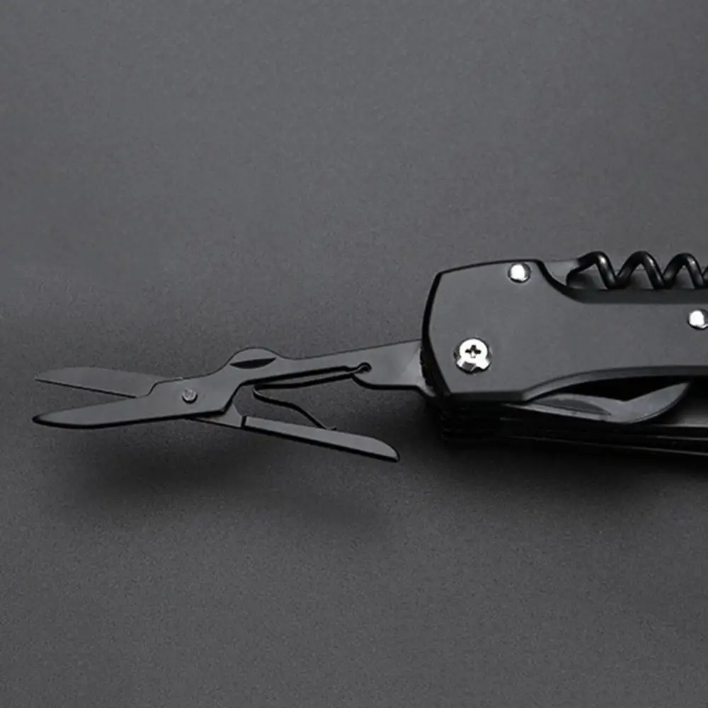 Титановый многофункциональный швейцарский нож многоцелевой армейский складной карманный нож для охоты кемпинга выживания EDC инструмент с крюком/светом