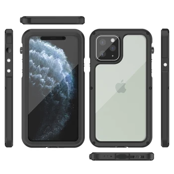 

MME Waterproof Case for iPhone 11 Pro Max X XS Max XR Screen Protector Sealed Underwater Full Body Ultra Clear Protective Case