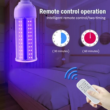 

Ultraviolet Disinfection Bulb With Remote Control Mite Removal And Sterilization Ultraviolet Sterilization And Mite Removal Bulb
