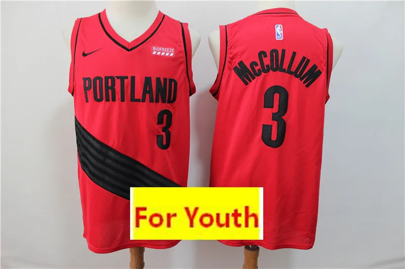 8 Сезон Молодежный baskeball Портленд#0 Damian Lillard#3 c. J. McCollum детская Майки - Цвет: 8
