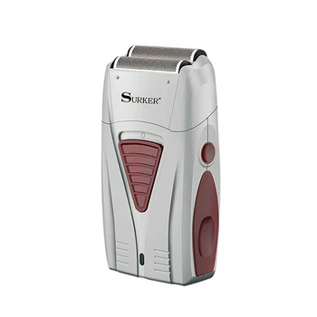 

SURKER Men Rechargeable Razor Reciprocating Dry Floating Electric Shaver Cleaning Portable Cordless Dual Foil Multifunction