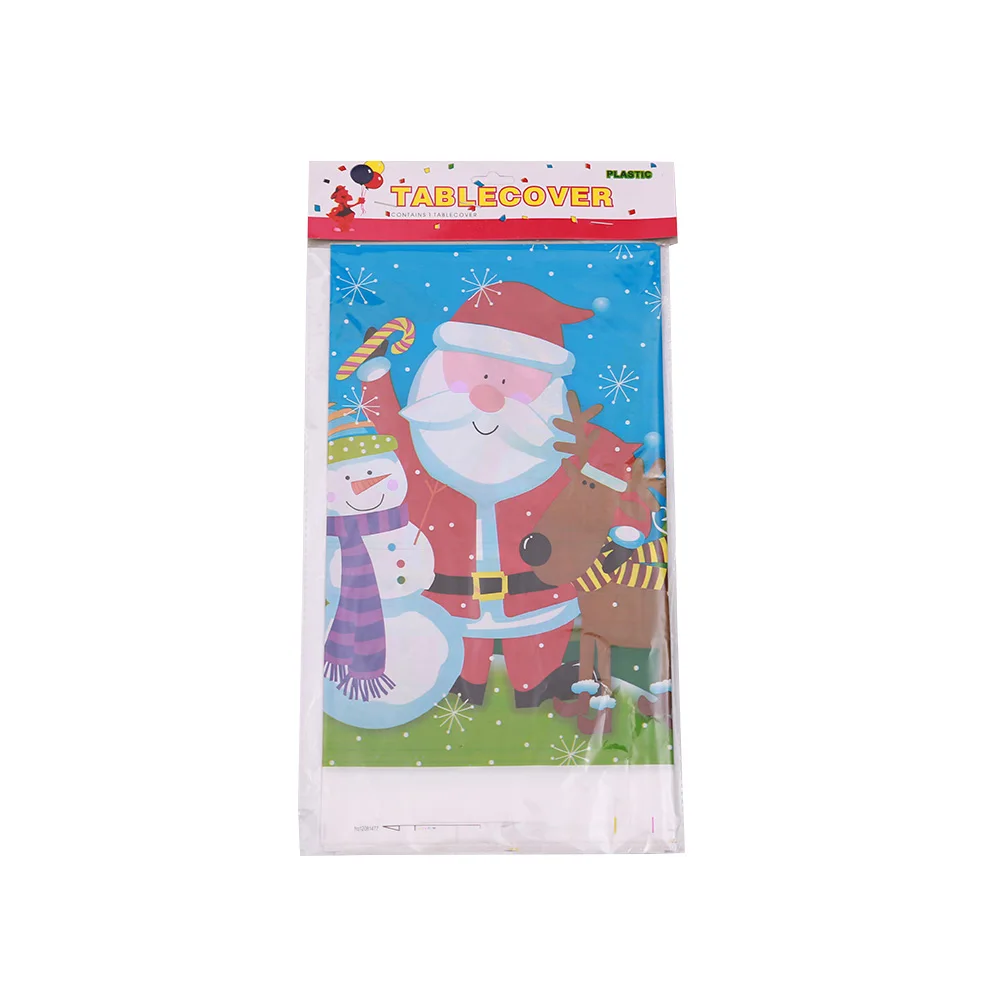 Christmas 110*180CM Waterproof Tablecloth Kitchen Dining Table Decoration Disposable Rectangular Table Covers Christmas Ornamens - Color: Style 2