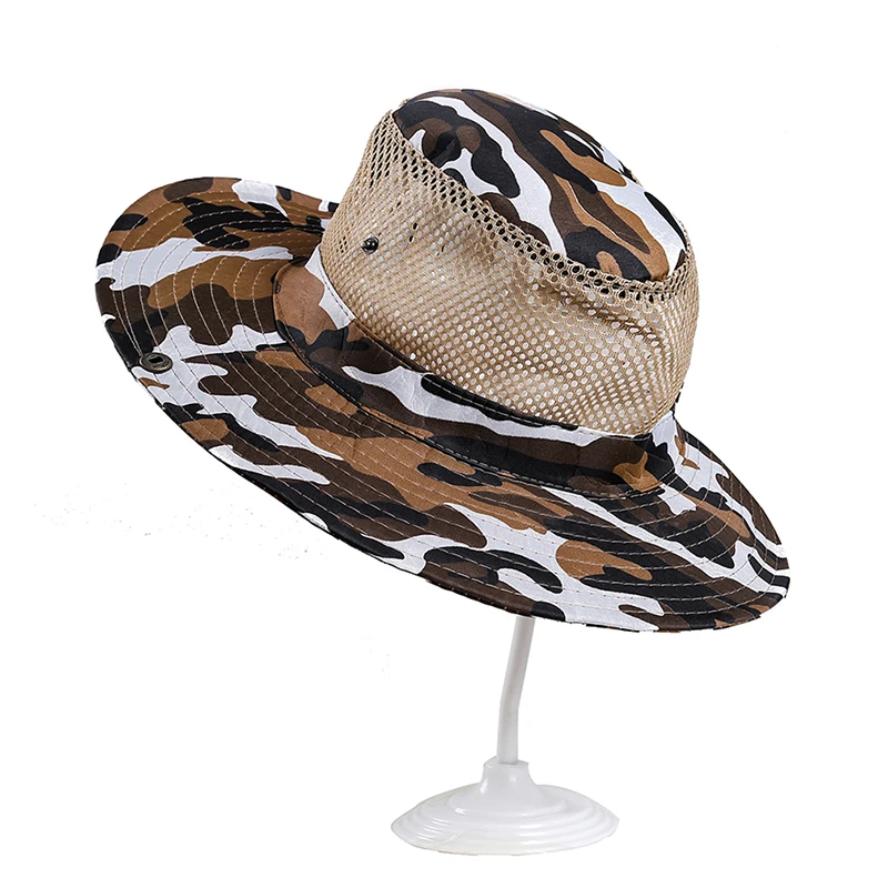 Waterproof Sun Hat Bucket Summer Men Women Fishing Boonie Hat Sun UV Protection Long Large Wide Brim Bob Hiking Outdoor
