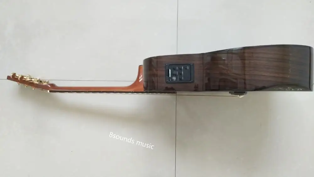 Grand auditory Левша гитара cutway акустическая электрическая гитара прозрачный зеленый Левша Акустическая гитара s