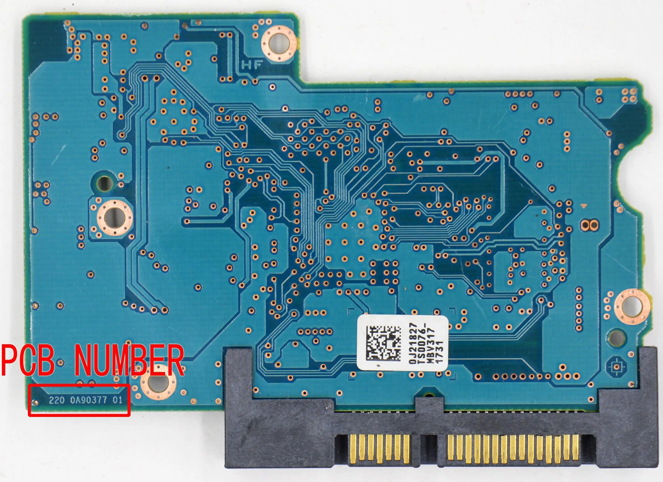 HDD PCB   220 0A90377 01 / LSI 60450 / ƼĿ : 0J21827 / DT01ACA050