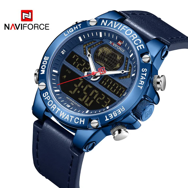 

New NAVIFORCE Top Luxury Brand Men Watch Quartz Digital Watches Male Clock Sport Watch Waterproof Wristwatch Erkek Kol Saati