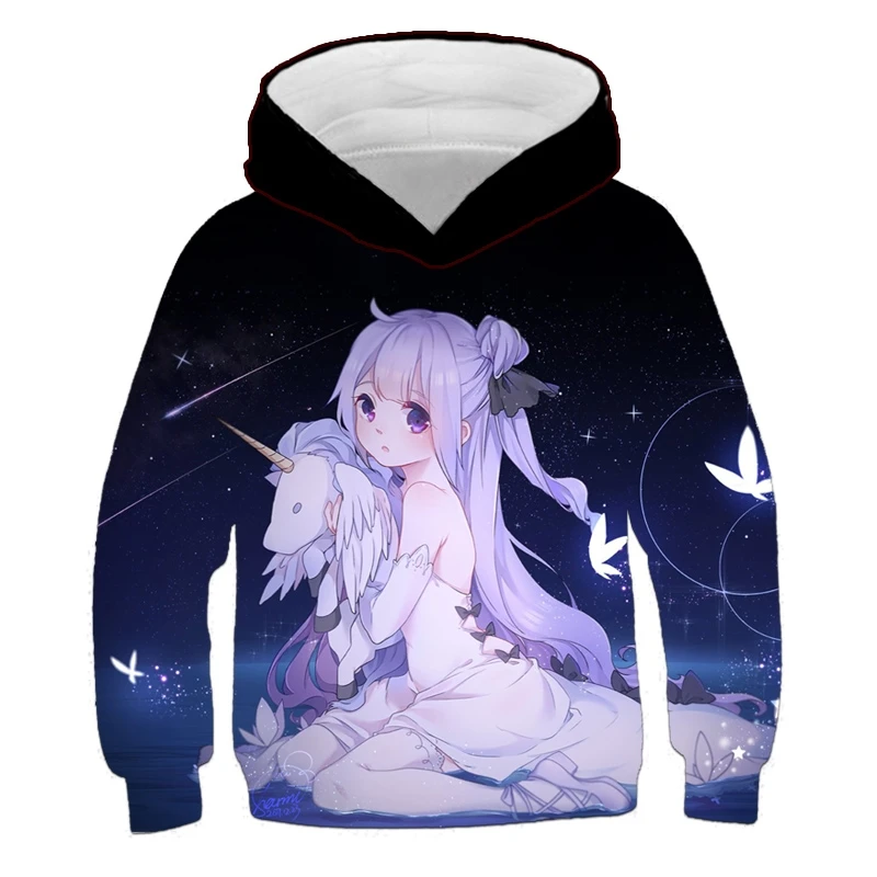 Girls Unicorn Hoodies 4 5 6 7 8 9 10 11 12 -14 Years Kids Sweatshirt Unicorn Hoodies Boys Hooded Autumn and Winter Girl Clothes