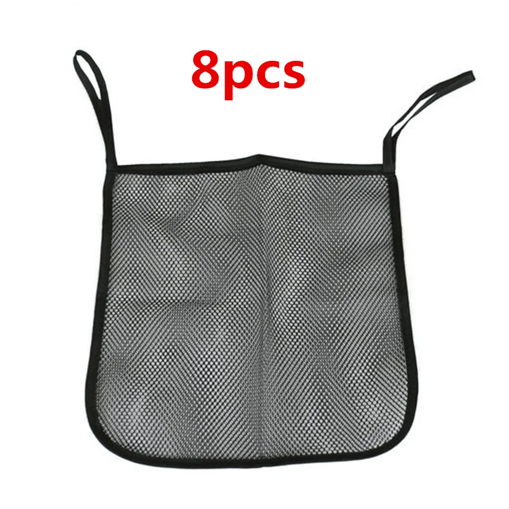 8PCS black 1 шт./2 шт./5 шт./8 шт. новая Сетчатая Сумка для коляски для детской коляски, Сетчатая Сумка, аксессуары 30*30 см - Цвет: 8PCS black